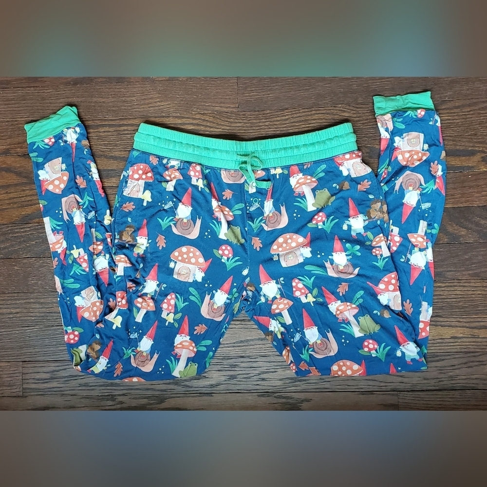 Little Sleepies Forest Gnomes Womens Pajama Pants Size Small - Picture 1 of 3